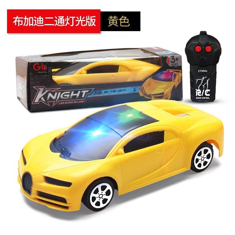 1:24 Mini Kids Remote Control Car Lambo Bugattii Model Car Toy with LED Light Rechargeable Remote Control Sports Car