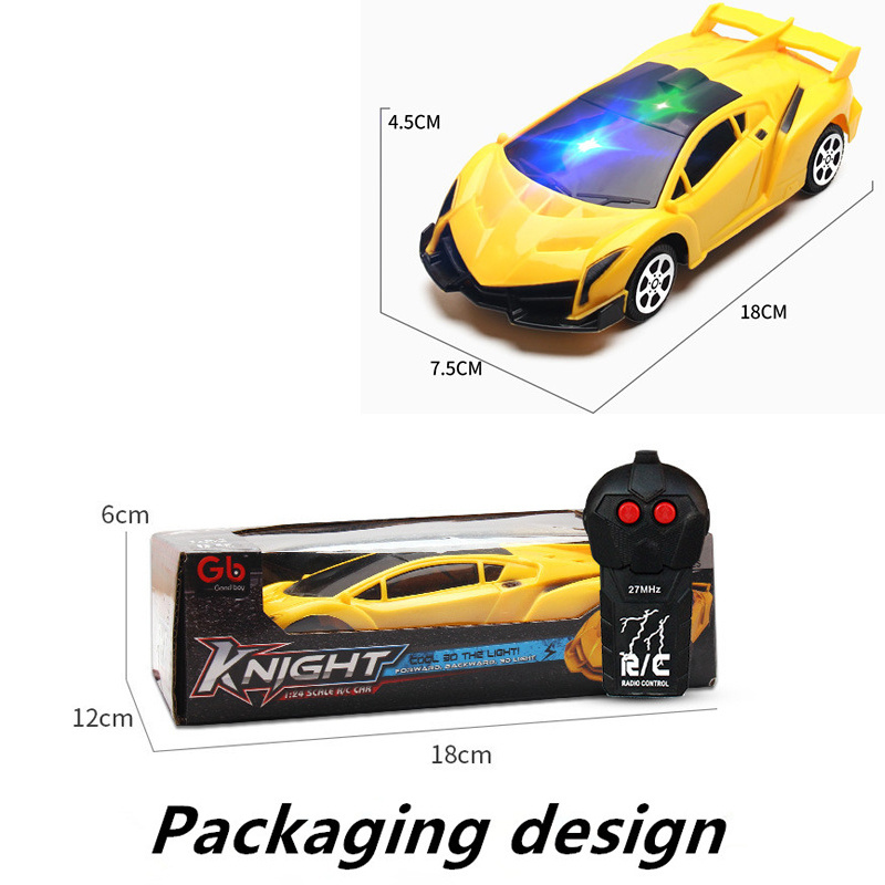 1:24 Mini Kids Remote Control Car Lambo Bugattii Model Car Toy with LED Light Rechargeable Remote Control Sports Car