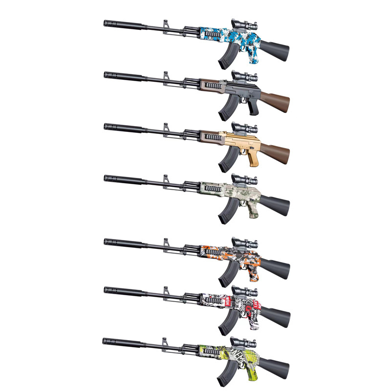 Customized Color AK47 Sniper Rifle Plastic Pellet Airsoft Guns Water Gel Adult Electric Outdoor Gel Ball Blaster Toy Gun