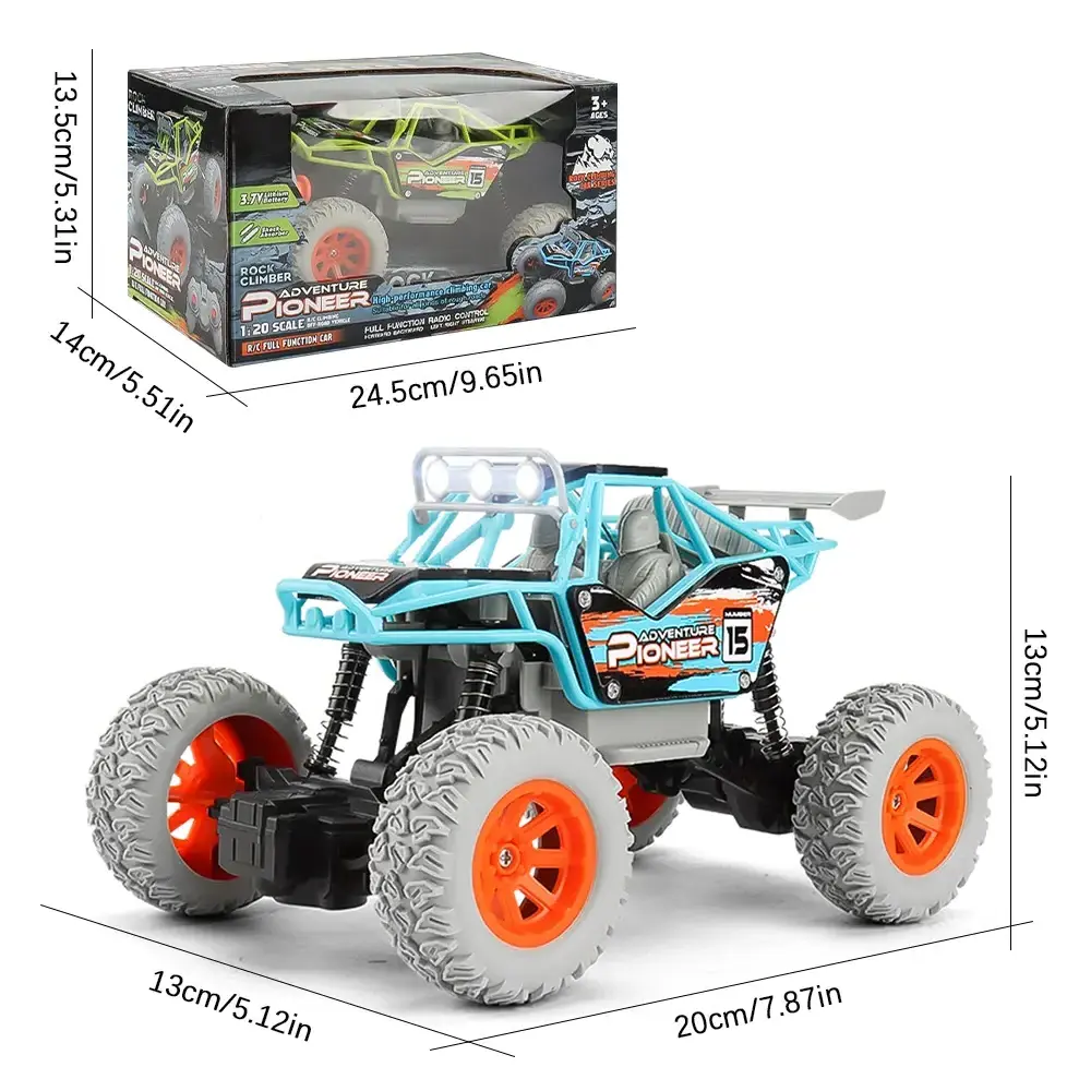 1:20 High Speed Racing Off-Road Vehicle RC Car With Led Lights Radio Remote Control Cars Shock Absorption Boys Toys Car