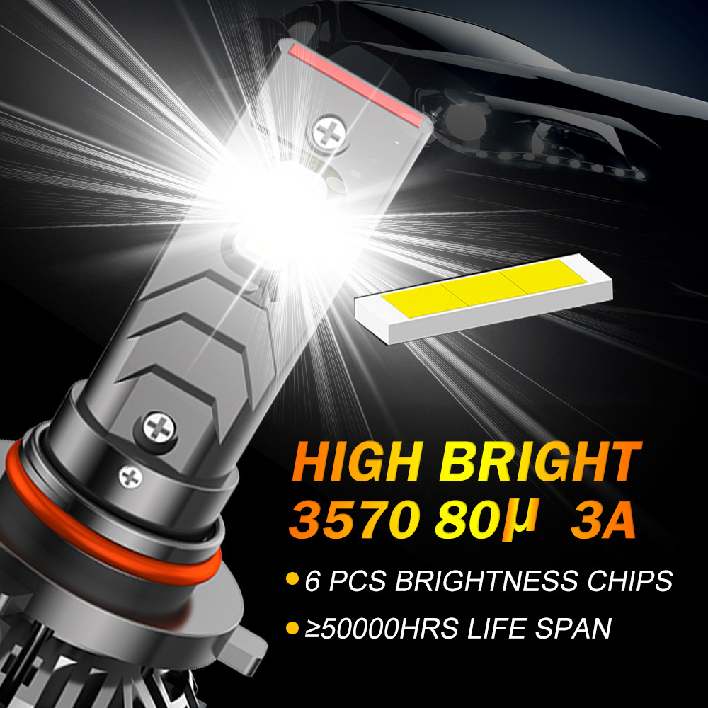 Hot selling F65 led headlight 9005 6000K 40000LM led headlight bulb