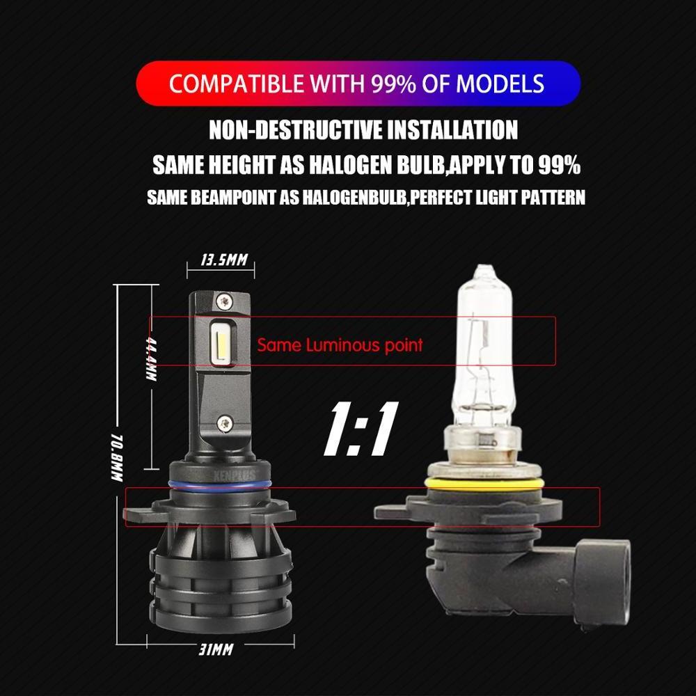 High Power 60W 12V 16000Lumen Auto Bulb E5 H4 H7 H11 H13 9004 9005 9006 9012 Car Led Headlight