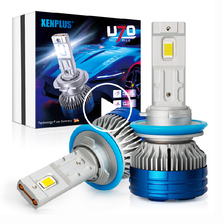 TOP Selling 12V U70 140W 20000LM 6500K 3570 CHIP IP68 880 H1 H3 H4 H7 H11 H13 9005 9006 9007 9012 Car LED HEADLIGHT BULB H11