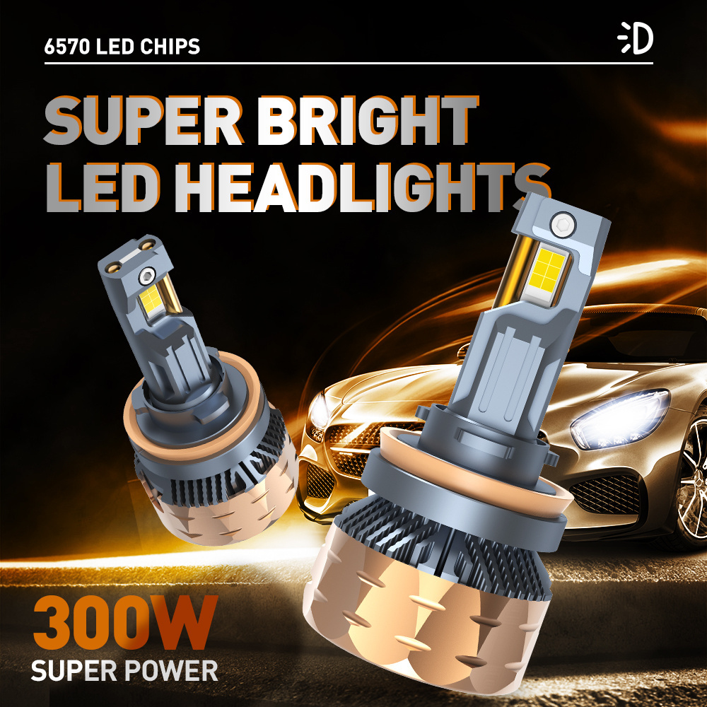 XENPLUS F150 300W 12V 50000LM Led Light H4 H7 H11 9005 9006 9012 Car Led Headlight bulbs