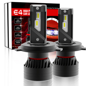 E4 H4 Car Headlights Bulb  10000 Lumen Bulbs Lights 45W 6500K Dual Beam High low beam led headlights