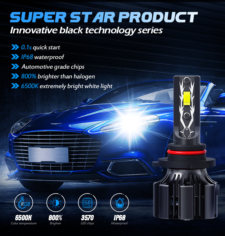 Xenplus U12 70W 20000LM 3570 Chips H1 H3 H4 H7 H11 H13 880 881 9005 9006 9012 9004 9007 Car LED Headlight Bulb