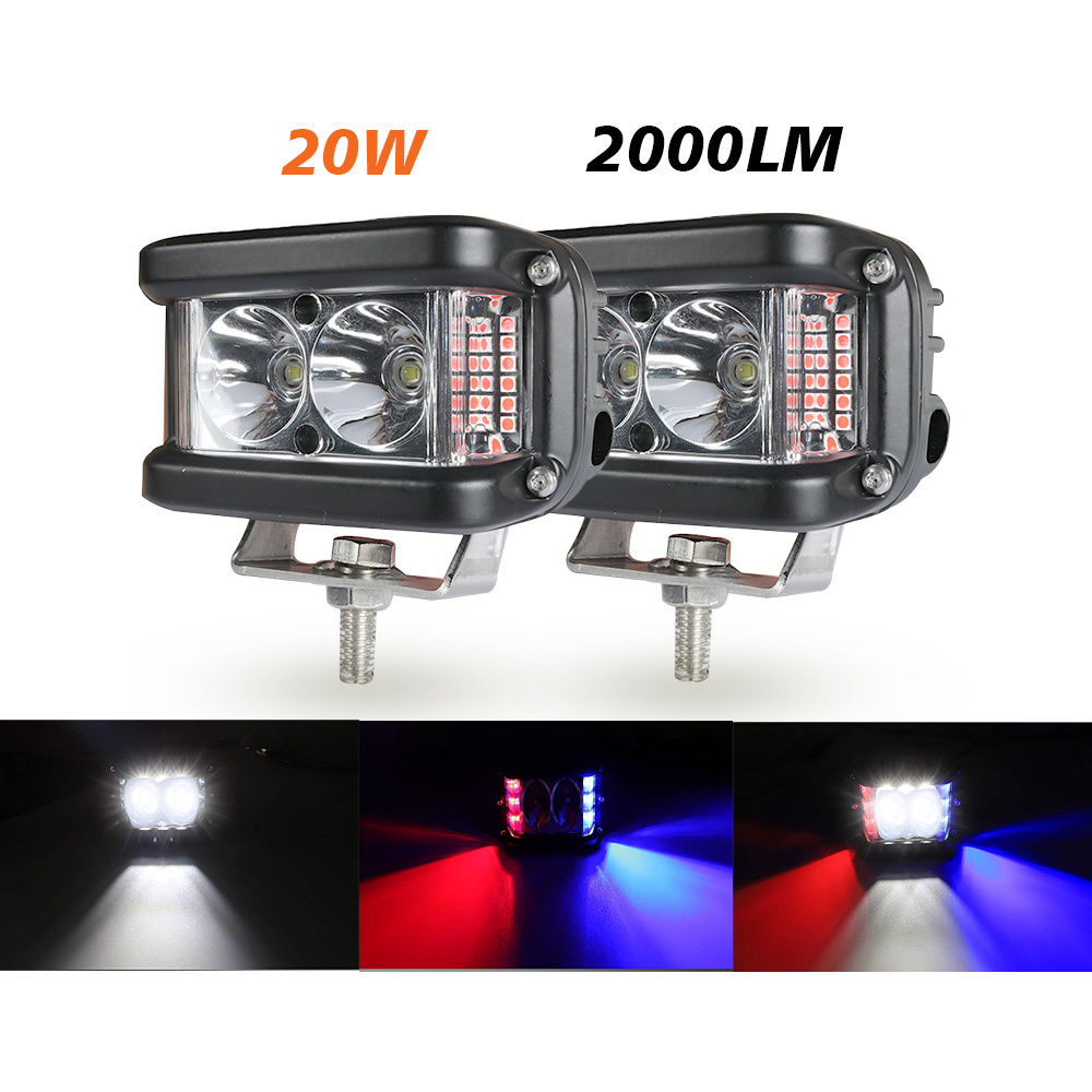 expo mach 4x4  LW6 led Work Light with Strobe Signal Light for Wrangler Truck Trailer Pickup Boat Car SUV ATV