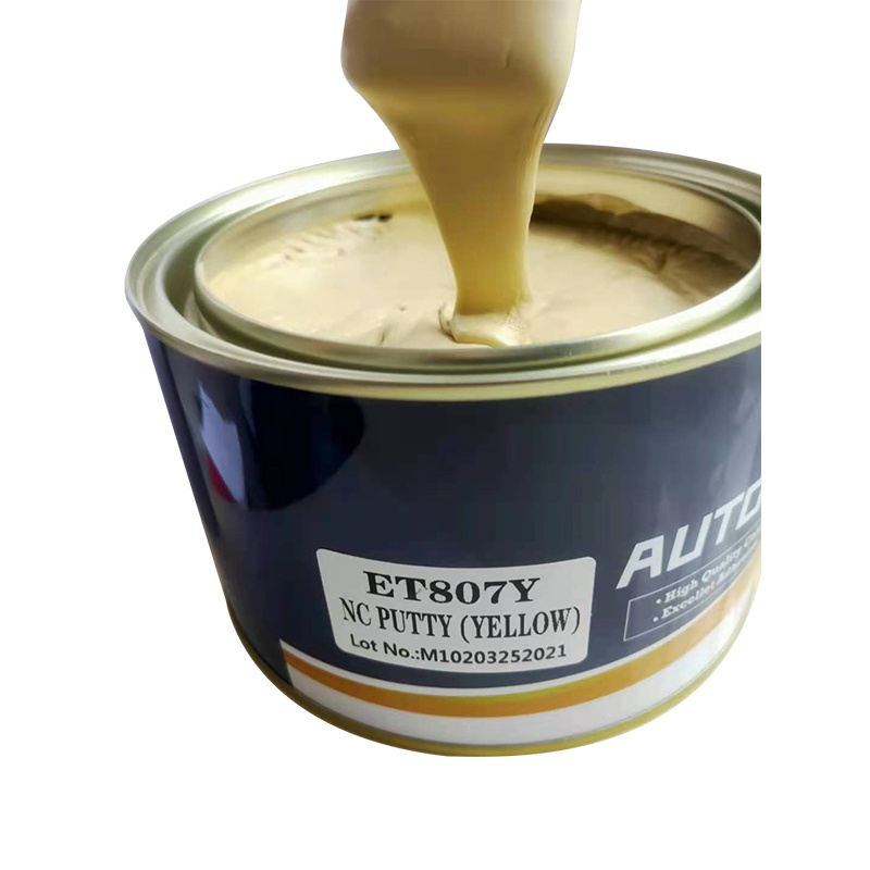 Yellow Putty Lightweight Car Body Filler Paint Refinish Auto Paint Body Filler Polyester Putty