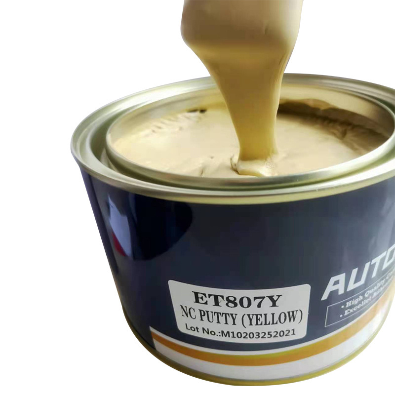 Yellow Putty Lightweight Car Body Filler Paint Refinish Auto Paint Body Filler Polyester Putty