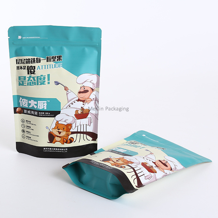 custom printed plastic package for food