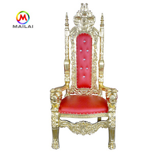 Top Quality King Wedding Elegant Throne Chairs King Throne Chair Lion Chair For Wedding Supplies