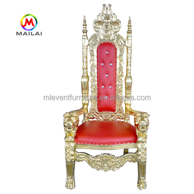 Top Quality King Wedding Elegant Throne Chairs King Throne Chair Lion Chair For Wedding Supplies