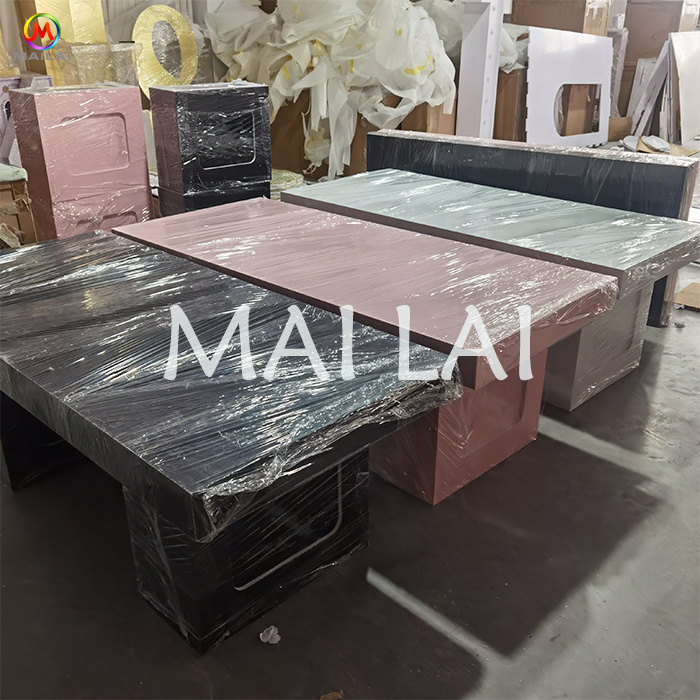 Colorful Kids Dining Table High Quality Acrylic Material Children Table For Wedding Event Party