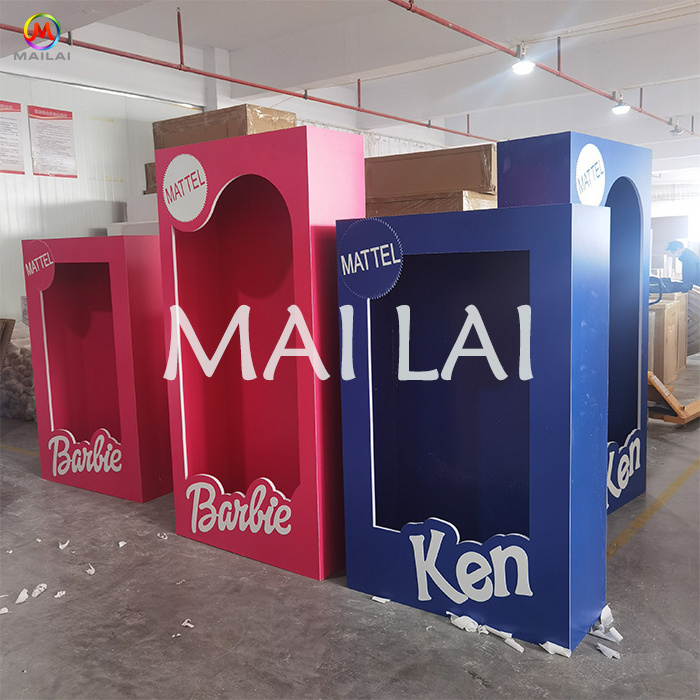 Wholesale customized pink blue PVC acrylic telephone box london classic phone booth for sale