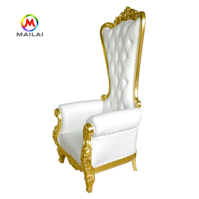 Hot Selling Wholesale  King And Queen Throne Chairs  For Rental Wedding Party