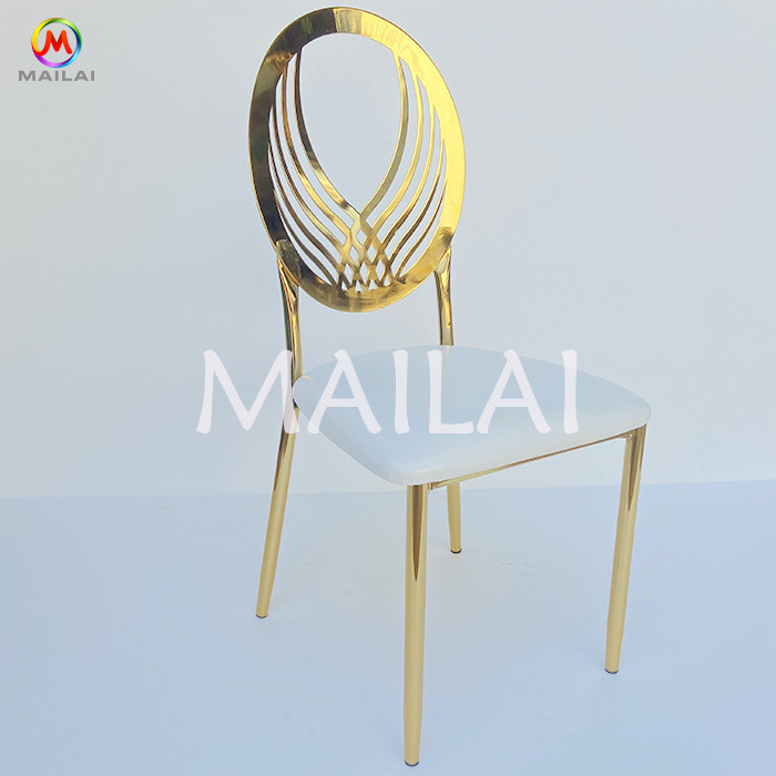 High Quality Gold chiavari metal iron chairs for wedding events party