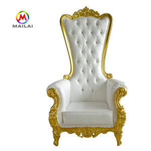 Hot Selling Wholesale  King And Queen Throne Chairs  For Rental Wedding Party