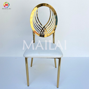 High Quality Gold chiavari metal iron chairs for wedding events party