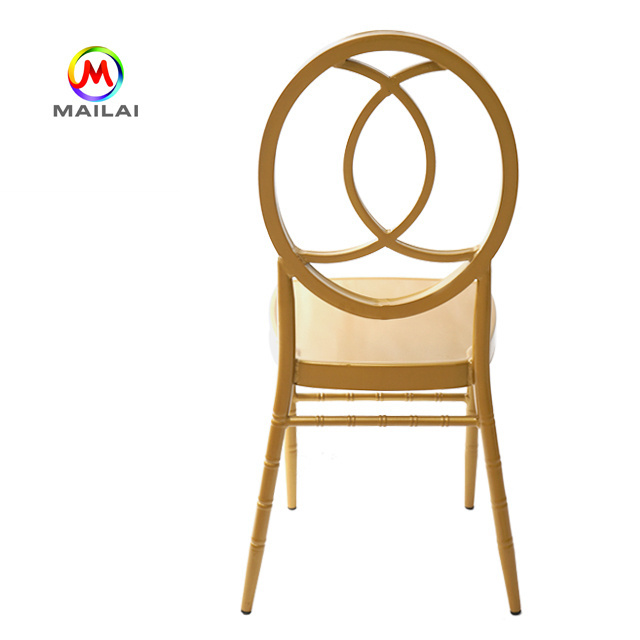 Gold phoenix chair stackable metal frame chair chiavari chair for event rental