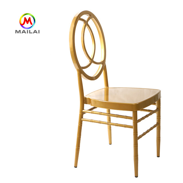 Gold phoenix chair stackable metal frame chair chiavari chair for event rental