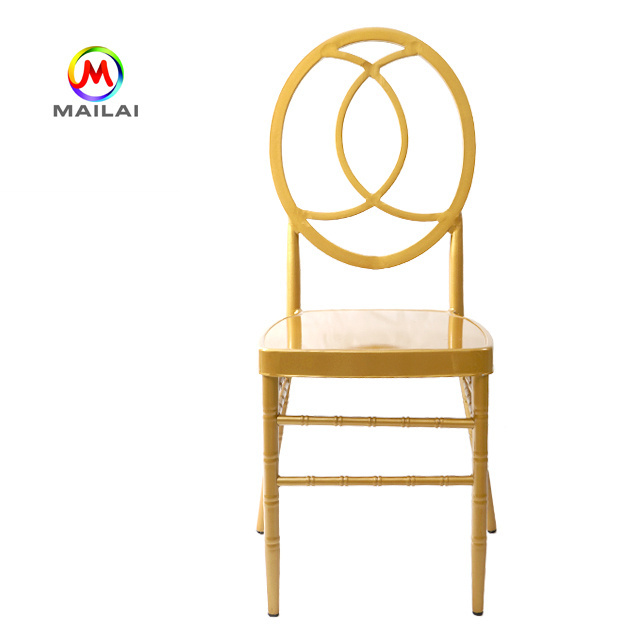 Gold phoenix chair stackable metal frame chair chiavari chair for event rental