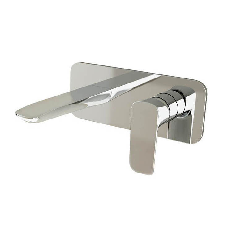 Luxury China Single Handle Single Lever Square Bathroom Washroom Painting Matte Chrome Basin Mixer Faucet