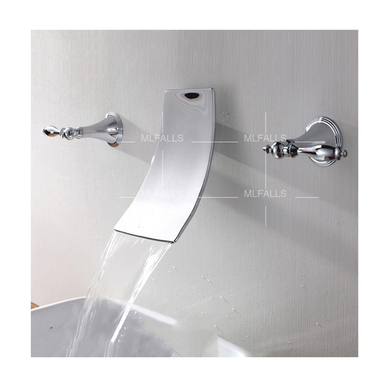 Market sign in three-piece wall mounted basin faucet,wash basin tap models water tap design