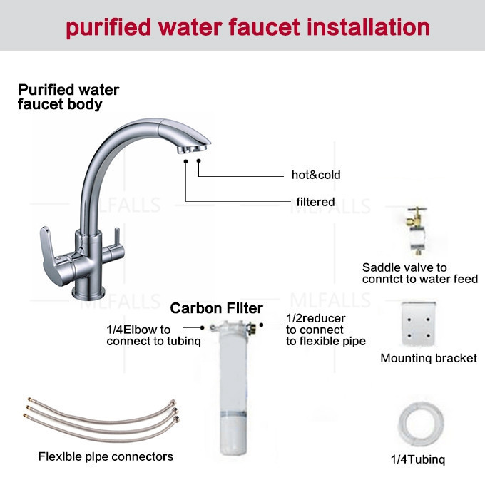 Deck mount water purifier faucet drinking water faucet for kitchen sink upc brass kitchen faucet mixer