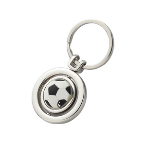 Hot Sale Spinning Football Keychain Rotate Soccer Ball Sport Keychains Souvenir Gift