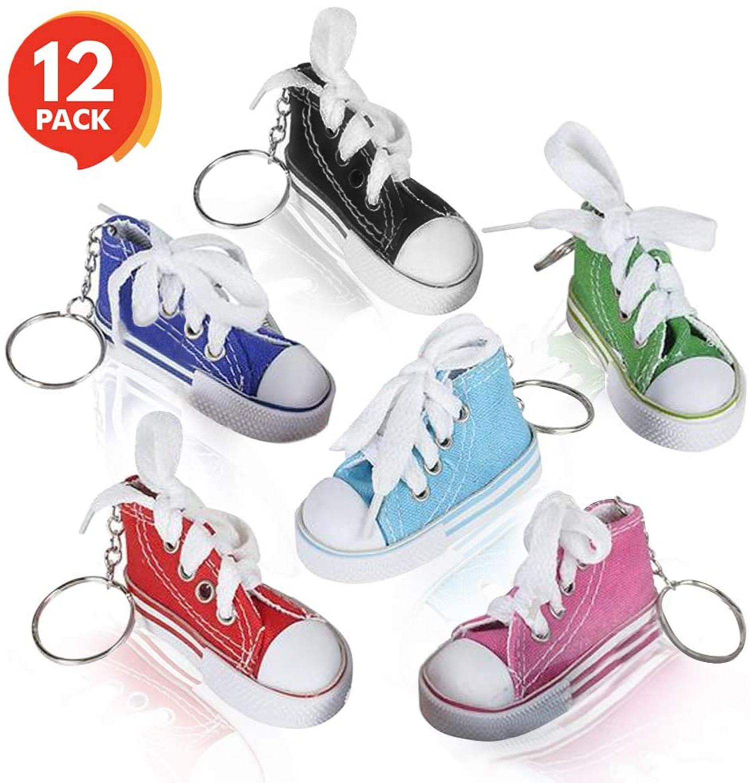 Wholesale Sport Shoes Shape Colorful 3d Mini Shoes Keychain Sneaker Canvas Key Chain