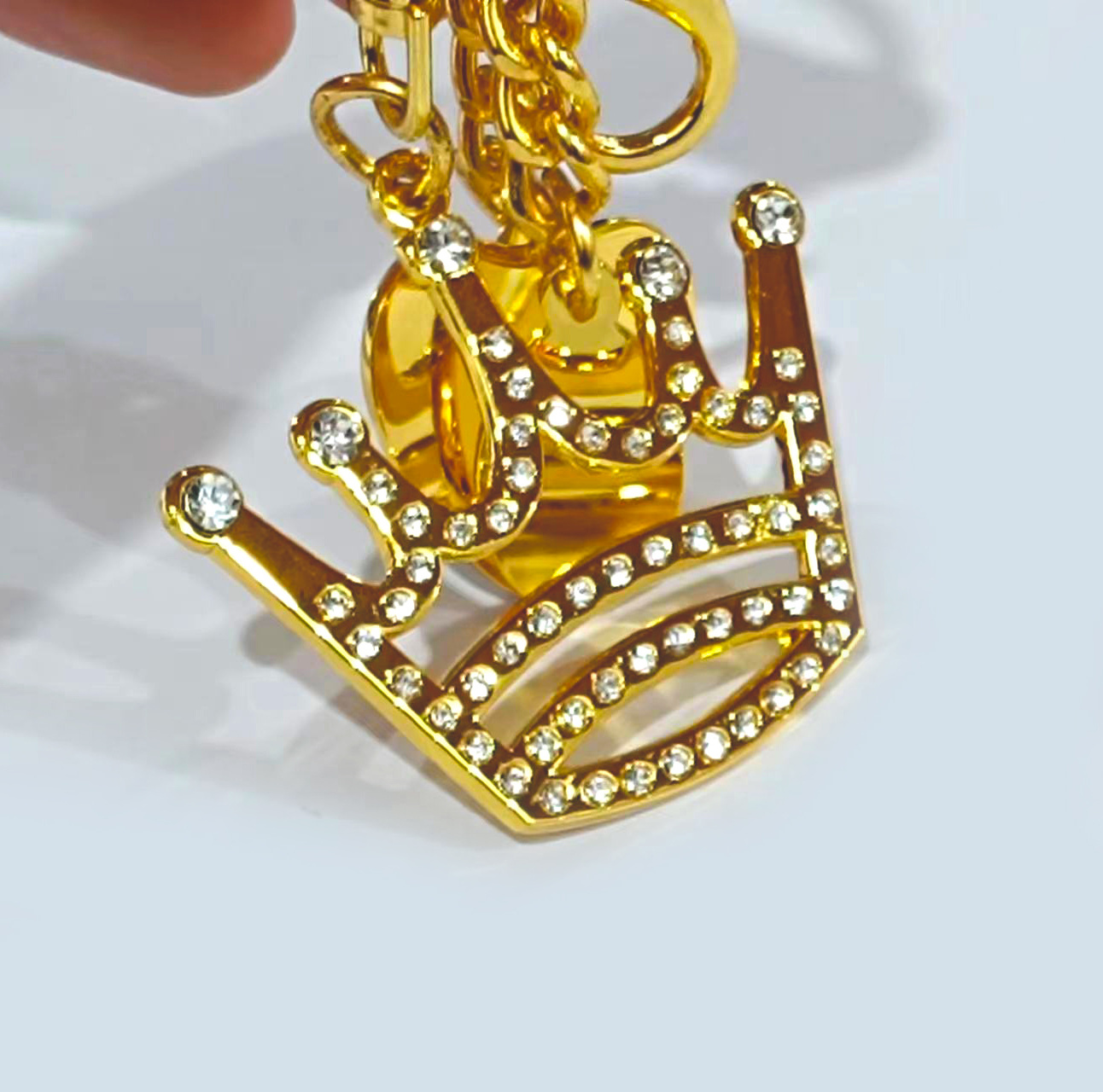 Hot Sale Crown Keychain Shiny Silver Key Chain Metal Crown Keyring Promotional Gift Zinc Alloy Golden Crown Keychain For Women