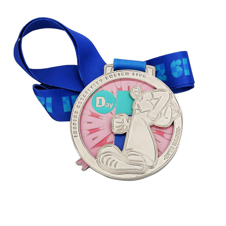 Bicycle Badminton Competition Customised Taekwondo Medal With Ribbon Arm Wrestling Old Sports Square Medals