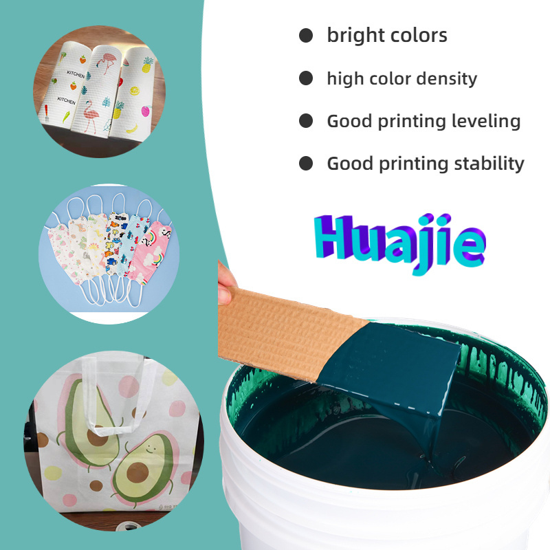 Huajie White/glow In The Dark/glossy/silicone Silk Printing Rubber Paste Fabric Printing Screen Ink Printing For T-shirt