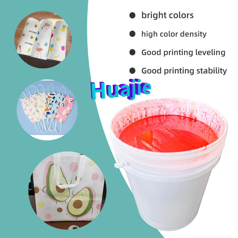 Huajie White/glow In The Dark/glossy/silicone Silk Printing Rubber Paste Fabric Printing Screen Ink Printing For T-shirt