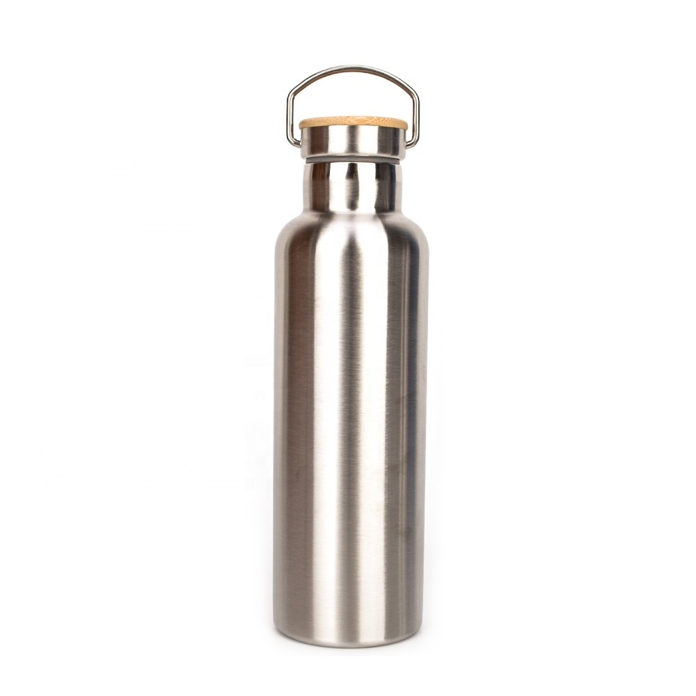 eco friendly bamboo lid water bottle supplier stainless steel water bottle 1 litre new design with good price