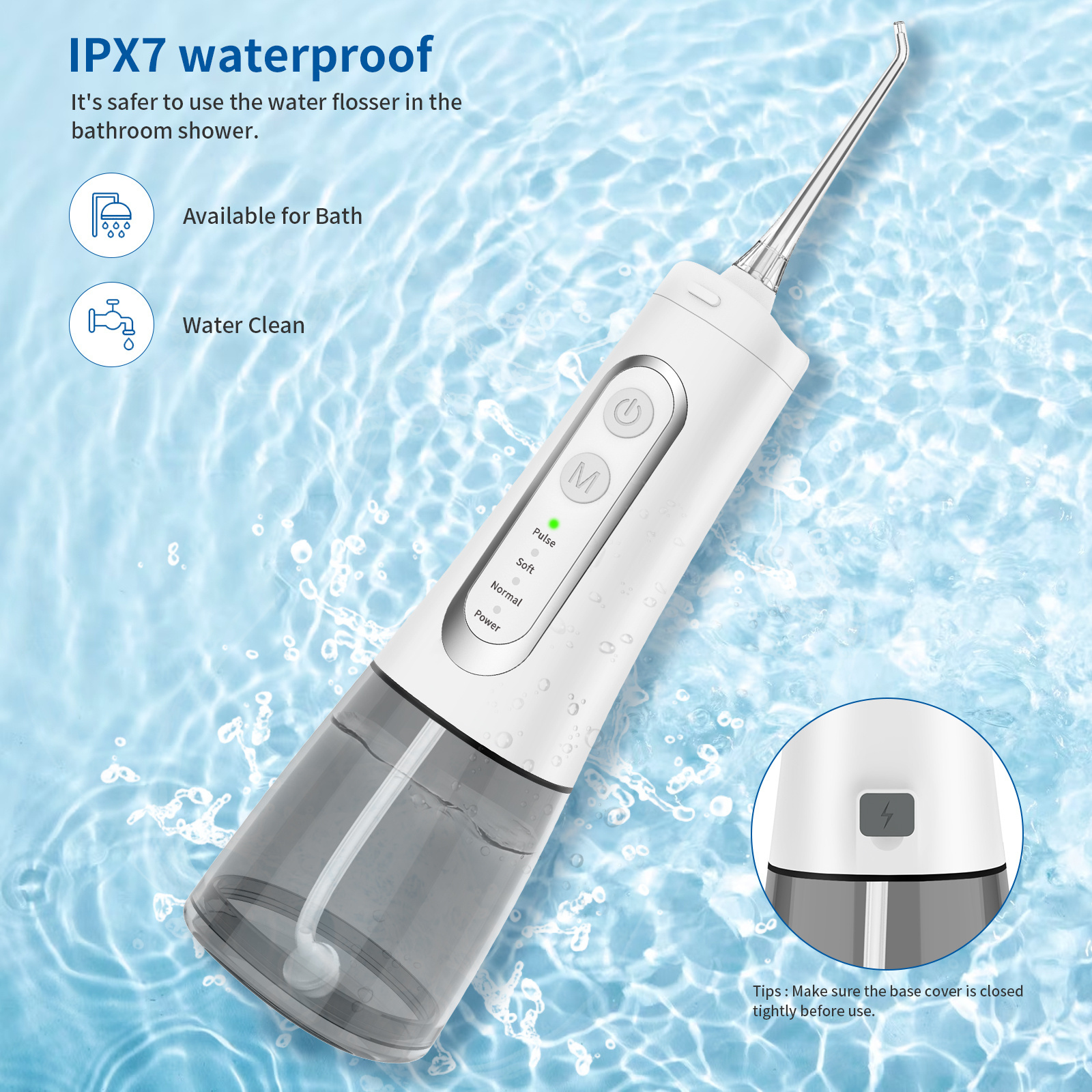 Waterpick Irrig Tooth Cleaner Cordless Irrigator Oral Dental Portable Water Pick Flosser Dental Irrigator Flosser Water Floss