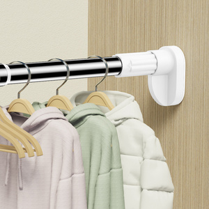 High Quality Short Expandable Loaded Laundry Adjustable Clothes Hanging Rods for Bedroom Wardrobe