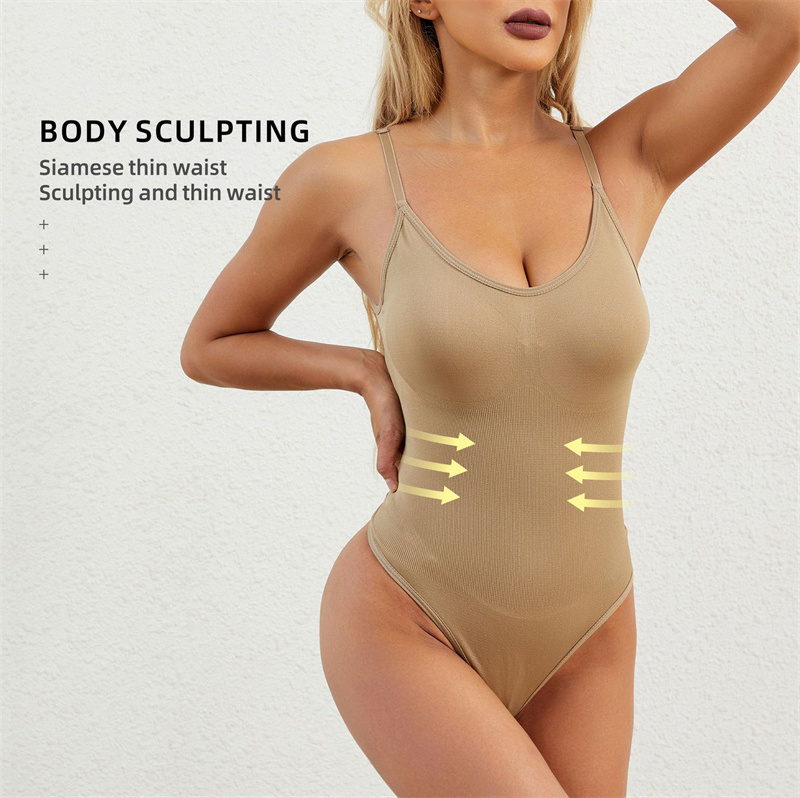 Shaper Free Sample S-3XL Bodysuit For Women Tummy Control Shapewear Seamless Sculpting Thong Body Shaper