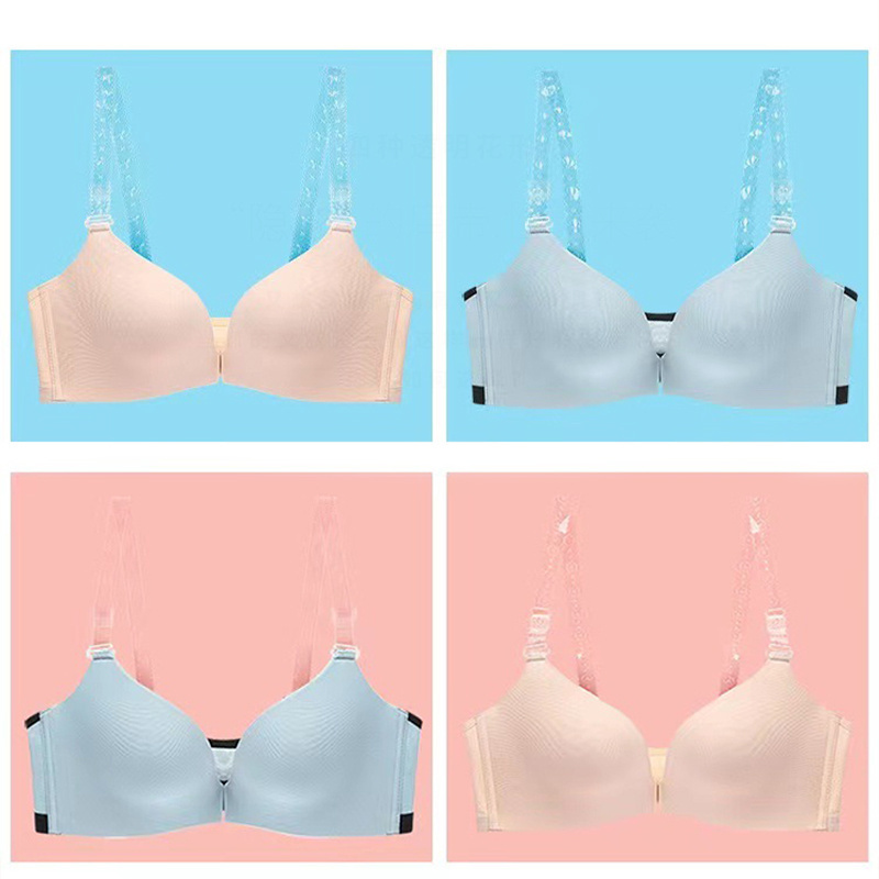 Invisible Floral Clear Elastic Silicone Shoulder Straps with adjustable plastic slider Elastic Bra silicone bra strip