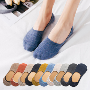 Women's Invisible Low Cut No Show Thin Socks With Silicone No-slip Grip Summer cotton breathable non slip socks wholesale