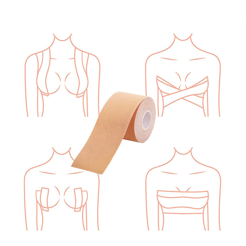 Dropshipping skin color Medical Grade Athletic Tape boob tape Breast Lift Tape with Nipple Cover