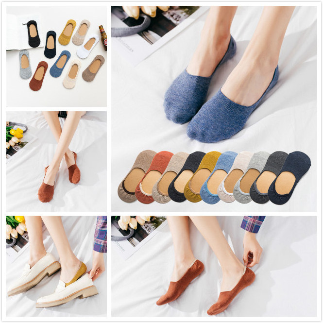 Women's Invisible Low Cut No Show Thin Socks With Silicone No-slip Grip Summer cotton breathable non slip socks wholesale