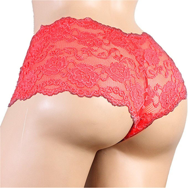 European American sexy solid color men's lace sexy underwear