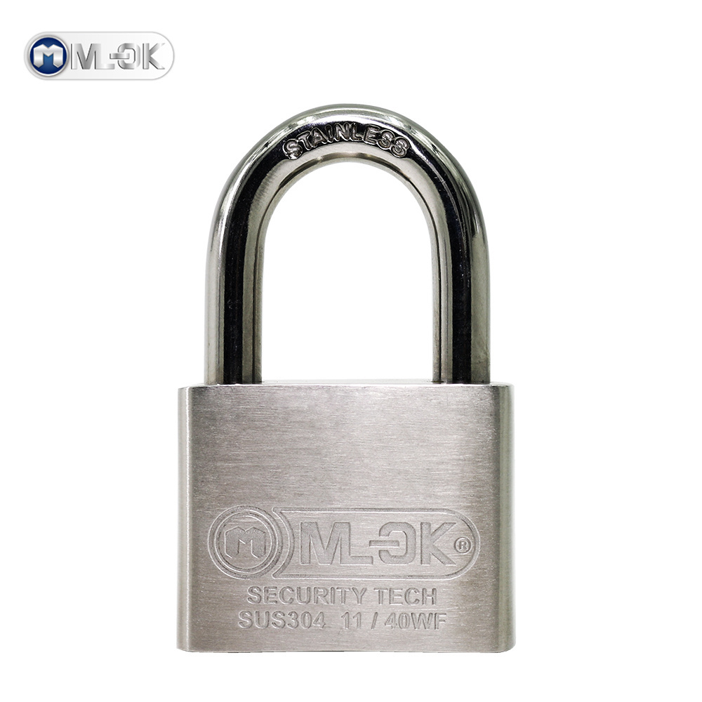 MOK heavy duty 304 stainless steel cadenas waterproof padlocks keyed alike circle padlocks