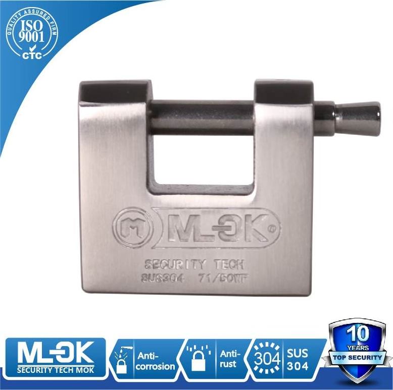 Mlock 70mm padlocks 80mm rectangular stainless steel padlocks with same key