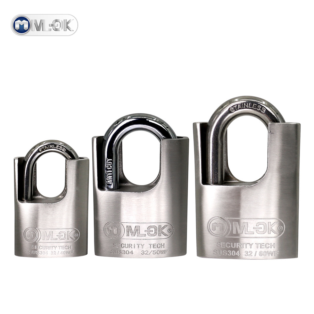 MOK 304 stainless steel anti-rust marine half closed shackle high security padlock