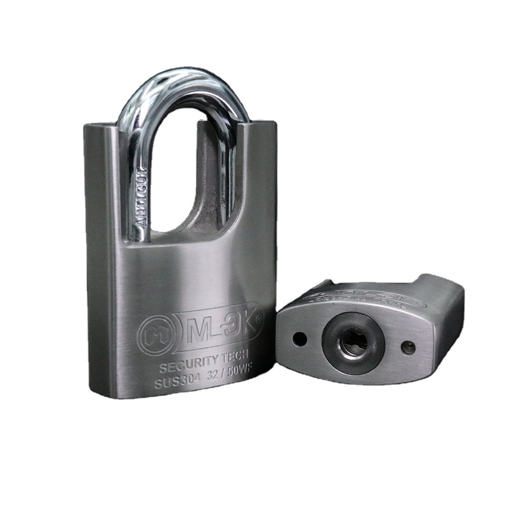 MOK 304 stainless steel anti-rust marine half closed shackle high security padlock