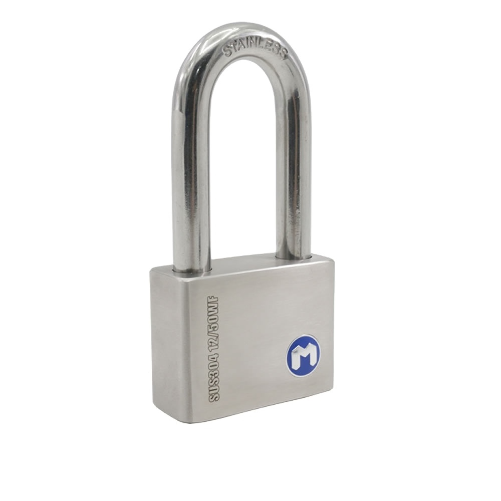 MOK lock long shackle Stainless Steel Padlock heavy duty key alike metal box combination lock