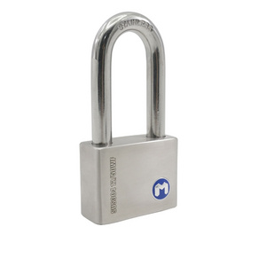 MOK lock long shackle Stainless Steel Padlock heavy duty key alike metal box combination lock