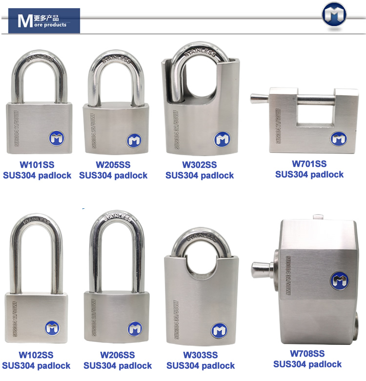 Mok lock Rotating Disc Cylinder Stainless Steel Padlock 30mm mini padlock